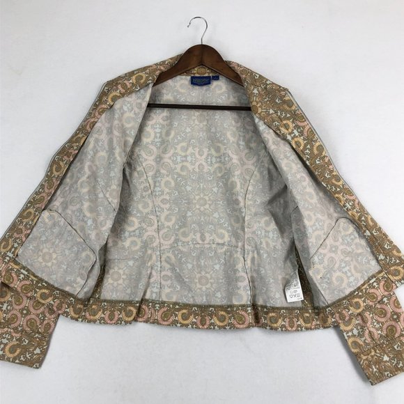 Pendleton Women's Large Multi-Color Printed 100% Cotton Collared Shirt Jacket - Picture 8 of 10